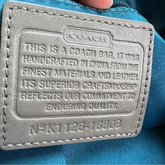 Coach Kristin Pewter Gray Leather Hobo Shoulder Bag Purse K-1126-16808 - Picture 12 of 16